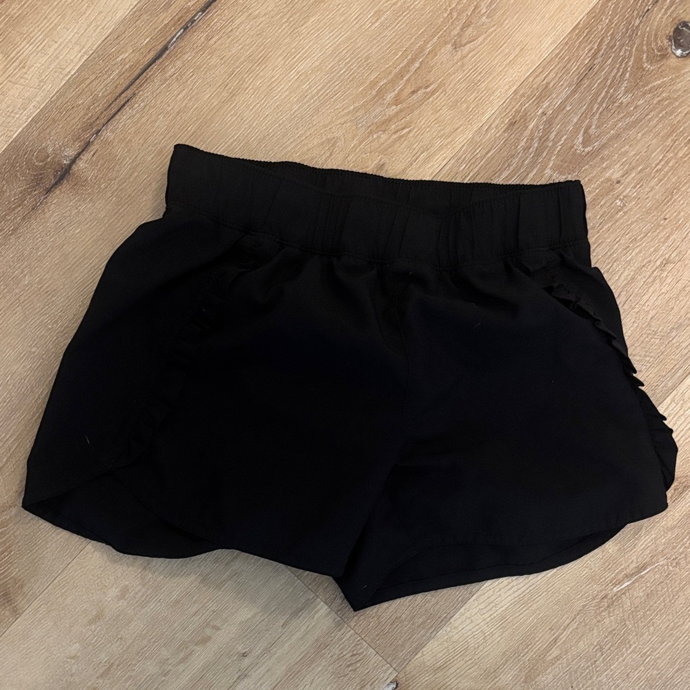 Girl’s Black Running Shorts